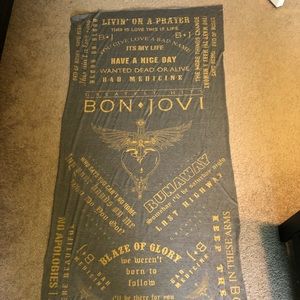 Bon Jovi greatest hits blanket scarf